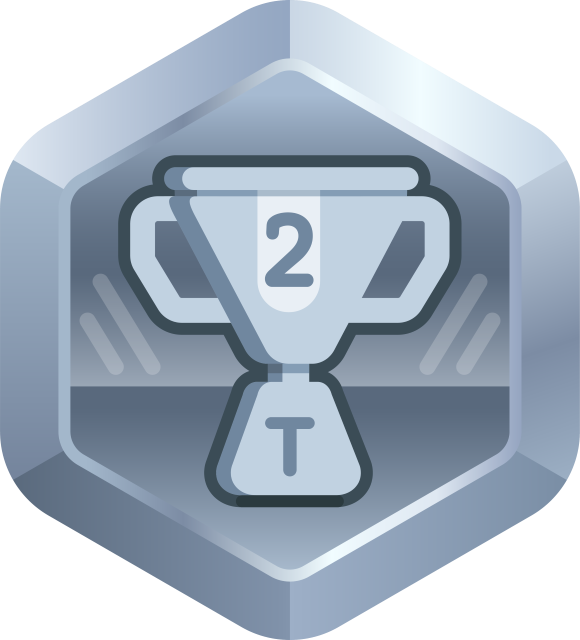 badge Team Pos. 2 earned