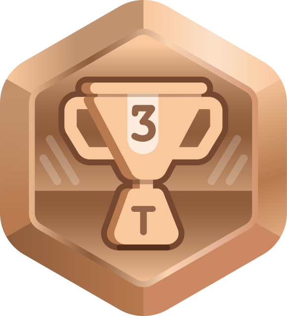 badge Team Pos. 3 earned