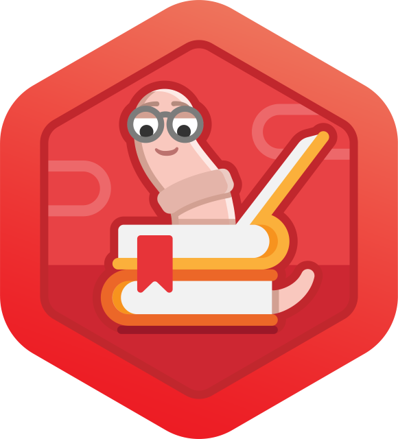 badge Bookworm earned